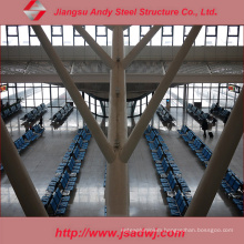 Galvanized Steel Frame Truss Structure Airport Roofing Construction